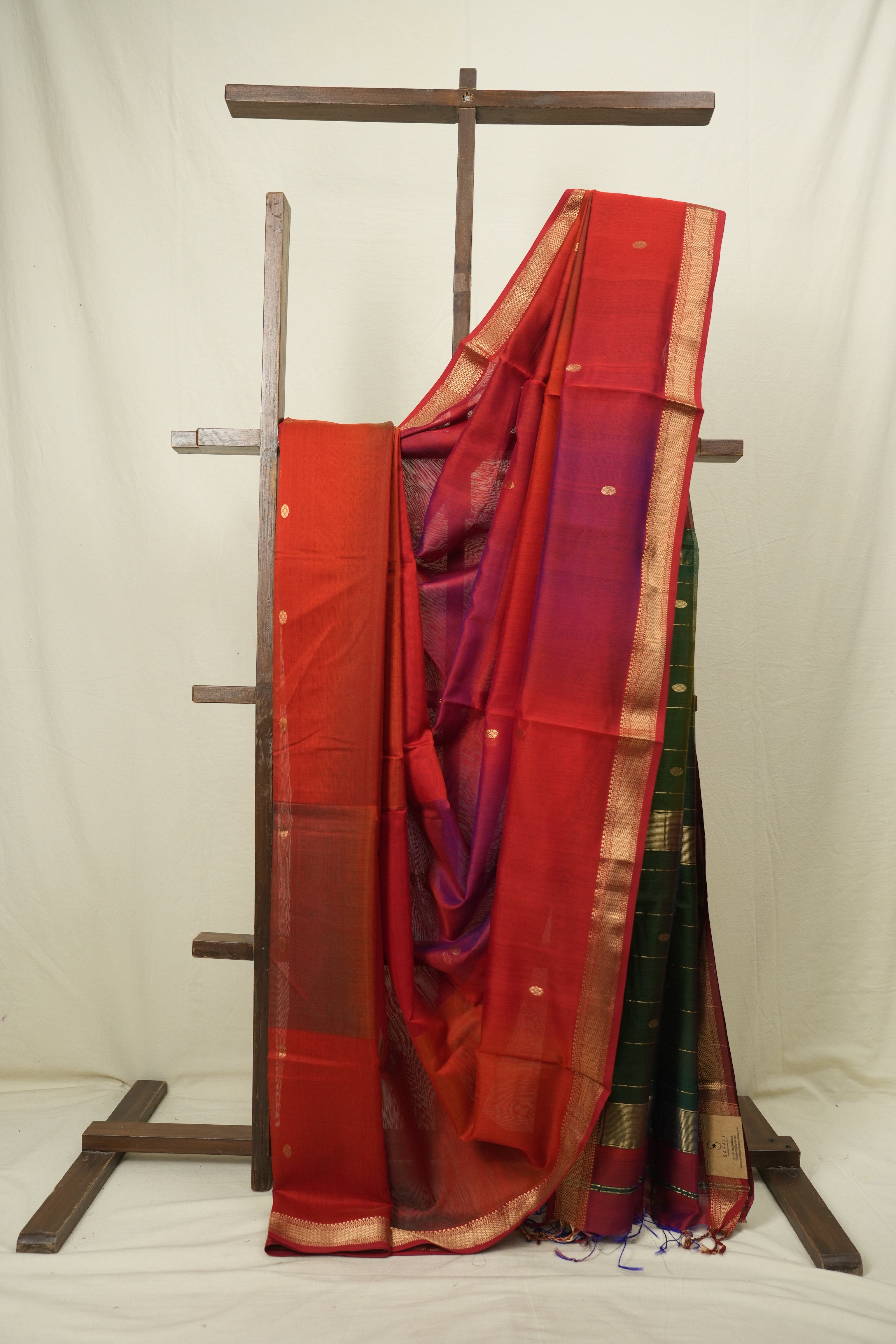 Multicolour Maheshwari Saree - SRMMS1190