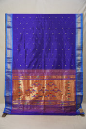 Royal Blue Silk Paithani Saree - SRRBSPS738
