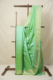 Pista Green Banarasi Silk Saree - SRPGBSS850