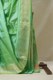 Pista Green Banarasi Silk Saree - SRPGBSS850