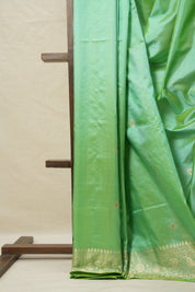 Pista Green Banarasi Silk Saree - SRPGBSS850