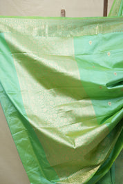 Pista Green Banarasi Silk Saree - SRPGBSS850