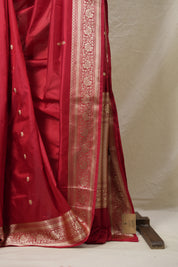 Red Banarasi Silk Saree - SRRBSS847