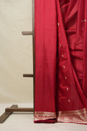 Red Banarasi Silk Saree - SRRBSS847
