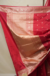 Red Banarasi Silk Saree - SRRBSS847