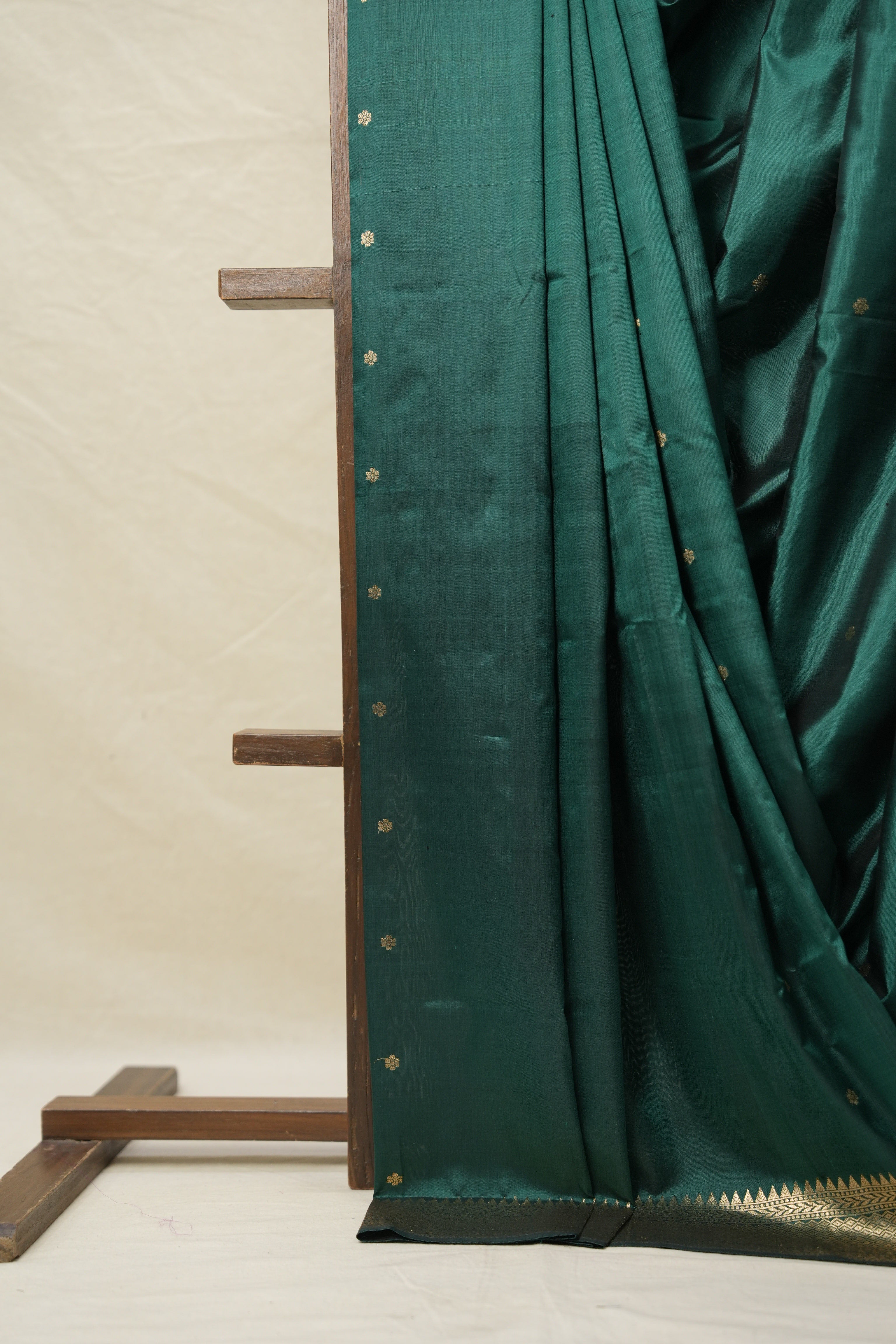 Dark Green Banarasi Silk Saree - SRDGBSS872