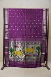Purple Silk Paithani Saree - SRPSPS730