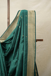 Dark Green Banarasi Silk Saree - SRDGBSS872