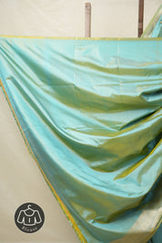 Two Tone Aqua Banarasi Silk Saree - SRTTABSS871