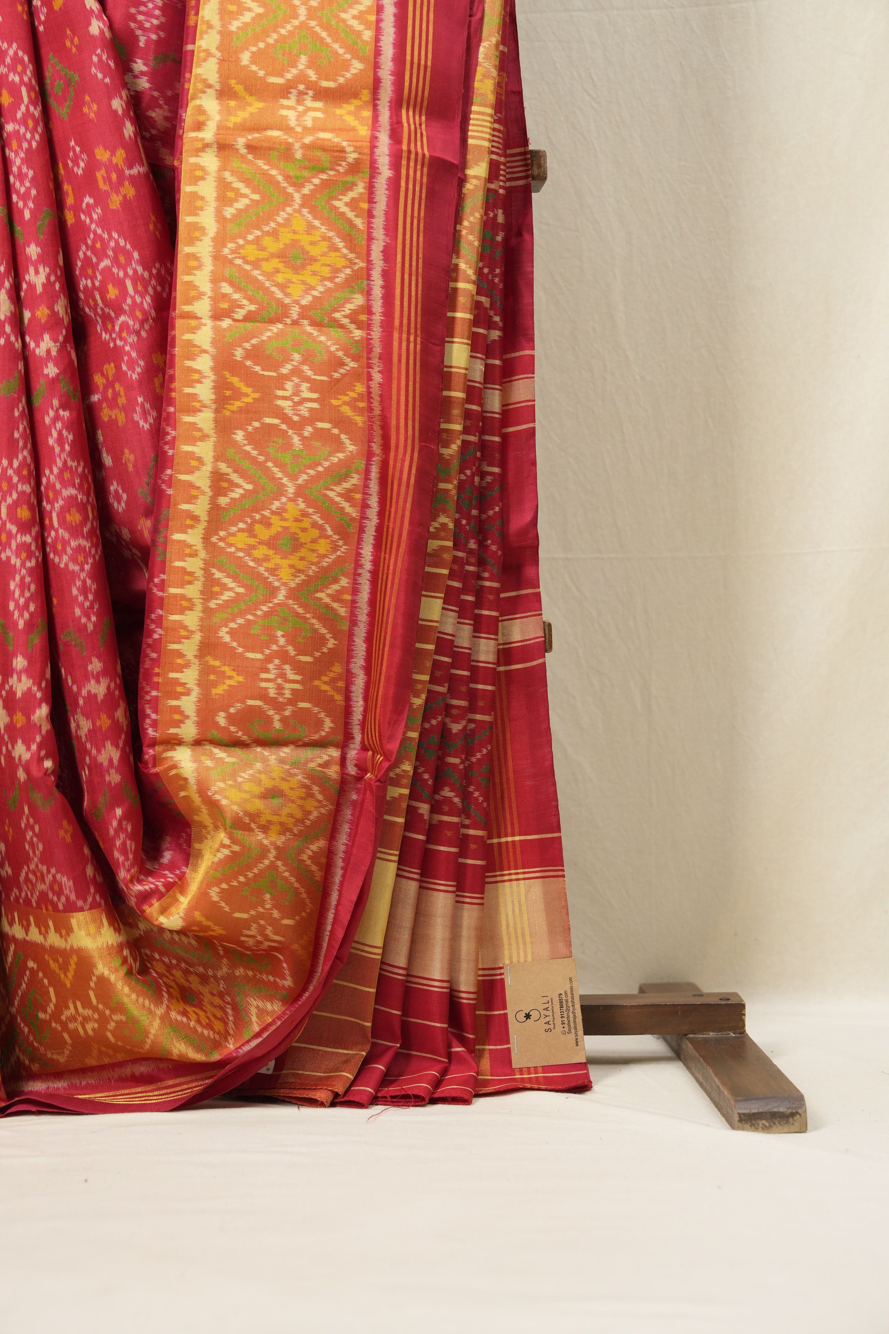 Red Rajkot Patola Silk Saree-SRRRPSS343
