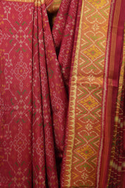 Red Rajkot Patola Silk Saree-SRRRPSS343