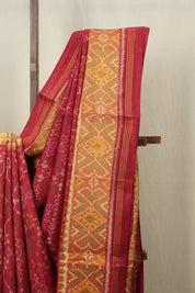 Red Rajkot Patola Silk Saree-SRRRPSS343