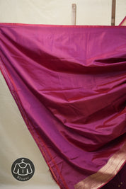 Plum Banarasi Silk Saree - SRPBSS876