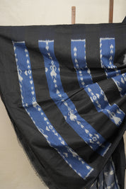 Jeans Blue Pochampalli Cotton Ikat Saree - SRJBPCIS577