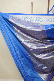 Blue Banarasi Silk Saree - SRBBSS877