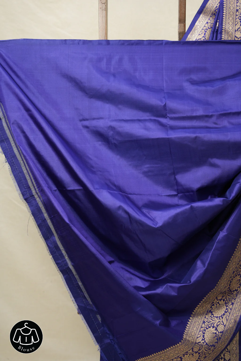 Navy Blue Banarasi Silk Saree - SRNBBSS878