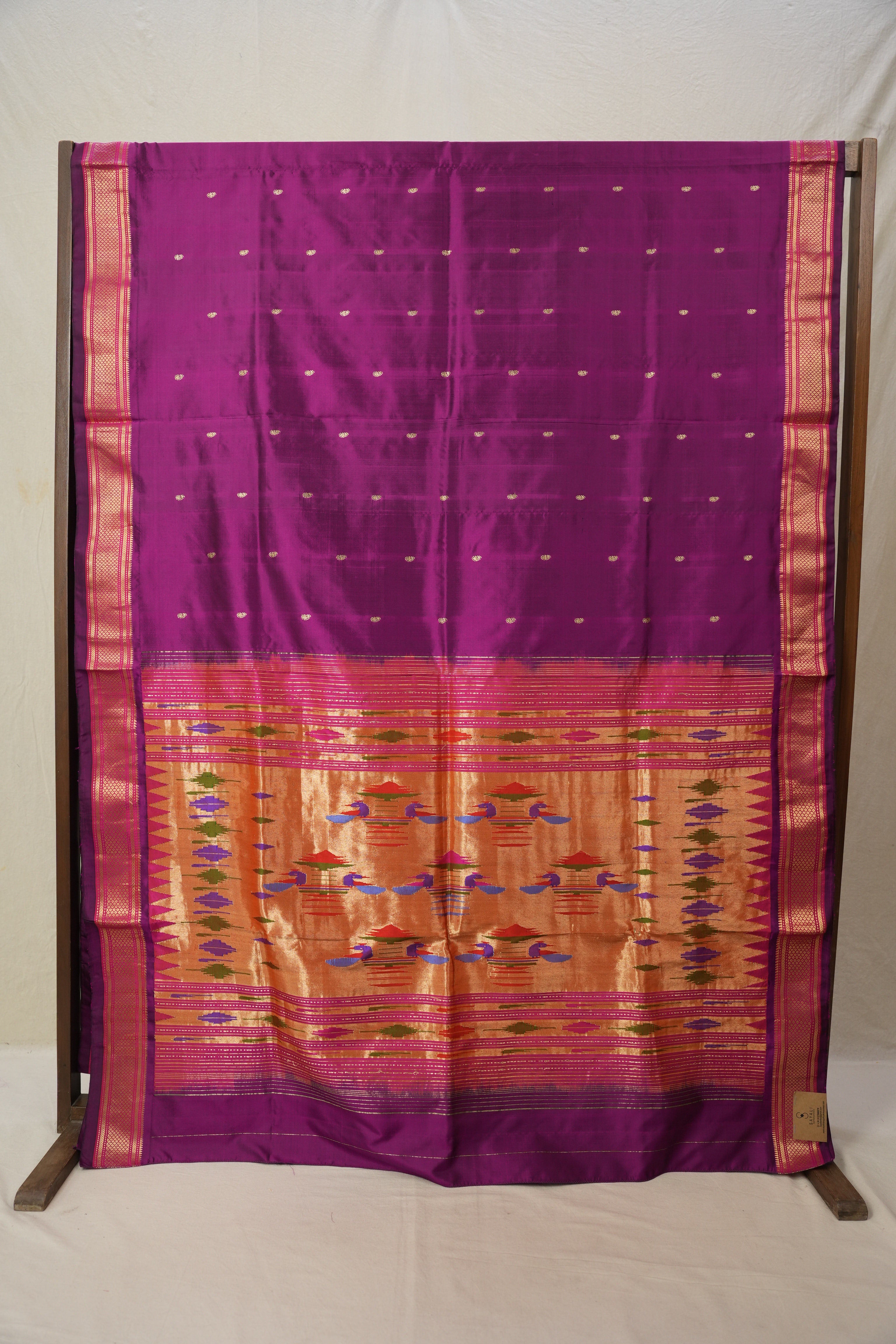 Purple Silk Paithani Saree - SRPSPS724