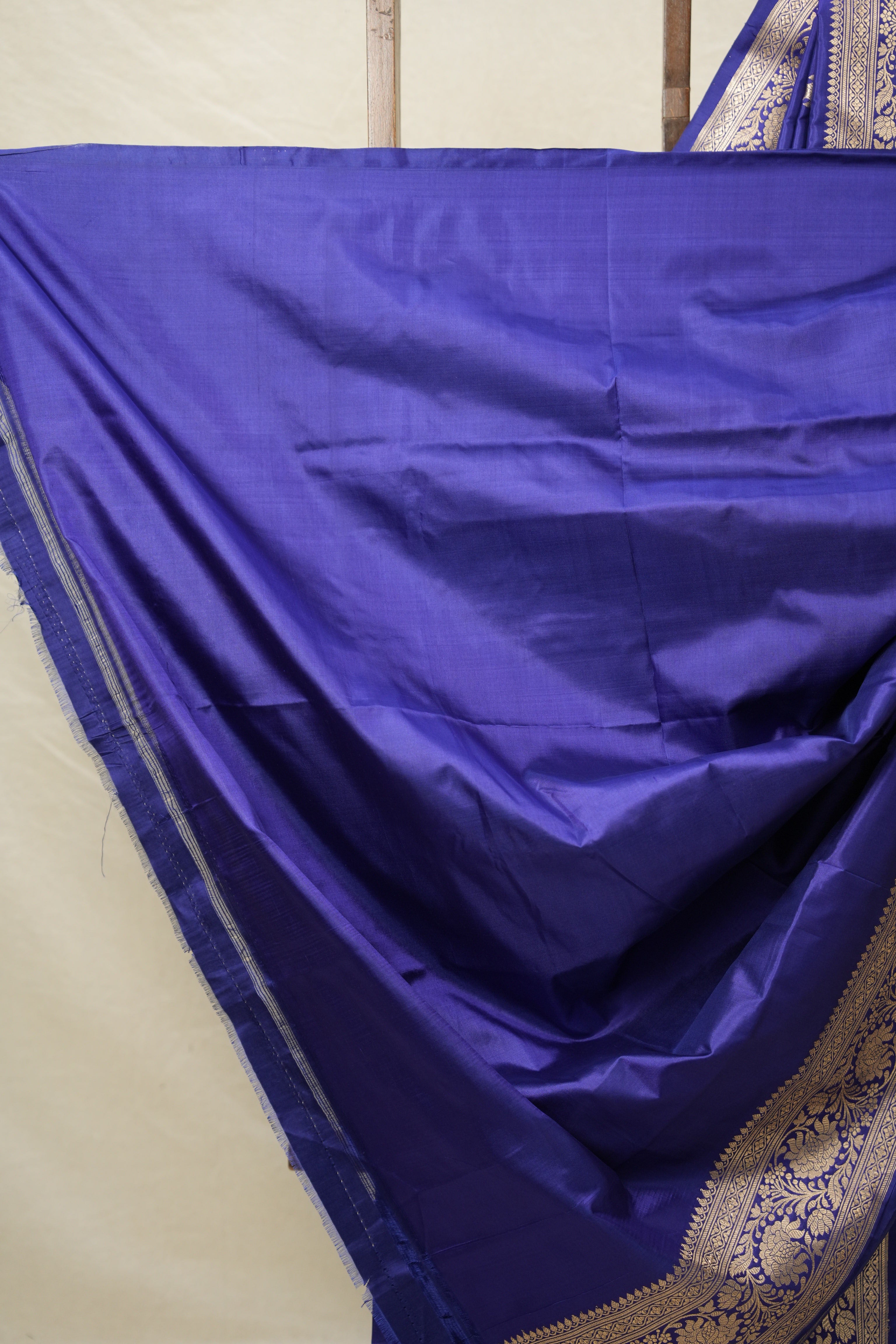 Navy Blue Banarasi Silk Saree - SRNBBSS878