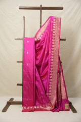 Pink Banarasi Silk Saree - SRPBSS874