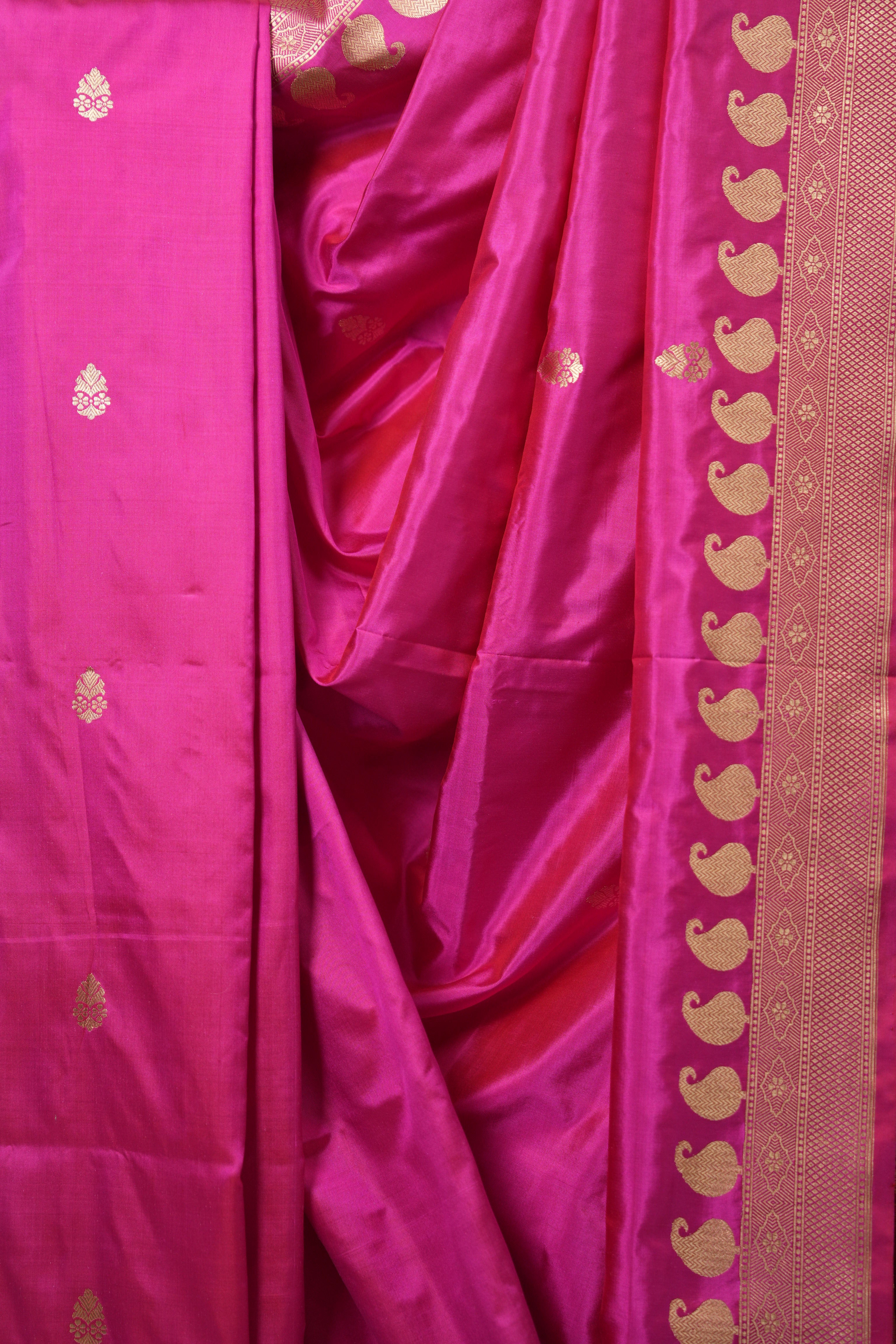 Pink Banarasi Silk Saree - SRPBSS874