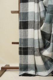 Multicolor Linen Saree With Tassels - SRMLS492