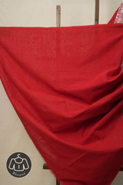 Pink White Pochampalli Cotton Ikat Saree - SRPWPCIS575