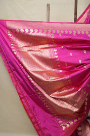 Pink Banarasi Silk Saree - SRPBSS874