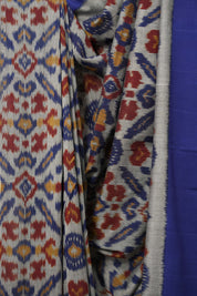Navy Blue Pochampalli Cotton Ikat Saree - SRNBPCIS570