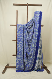 Blue HBP Chiffon Saree - SRBHCS57