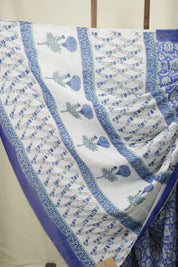Blue HBP Chiffon Saree - SRBHCS57
