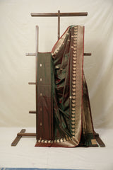 Two Tone Green Banarasi Silk Saree - SRTTGBSS873