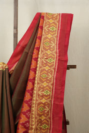 Moss Green Rajkot Patola Silk Saree - SRMGRPSS215