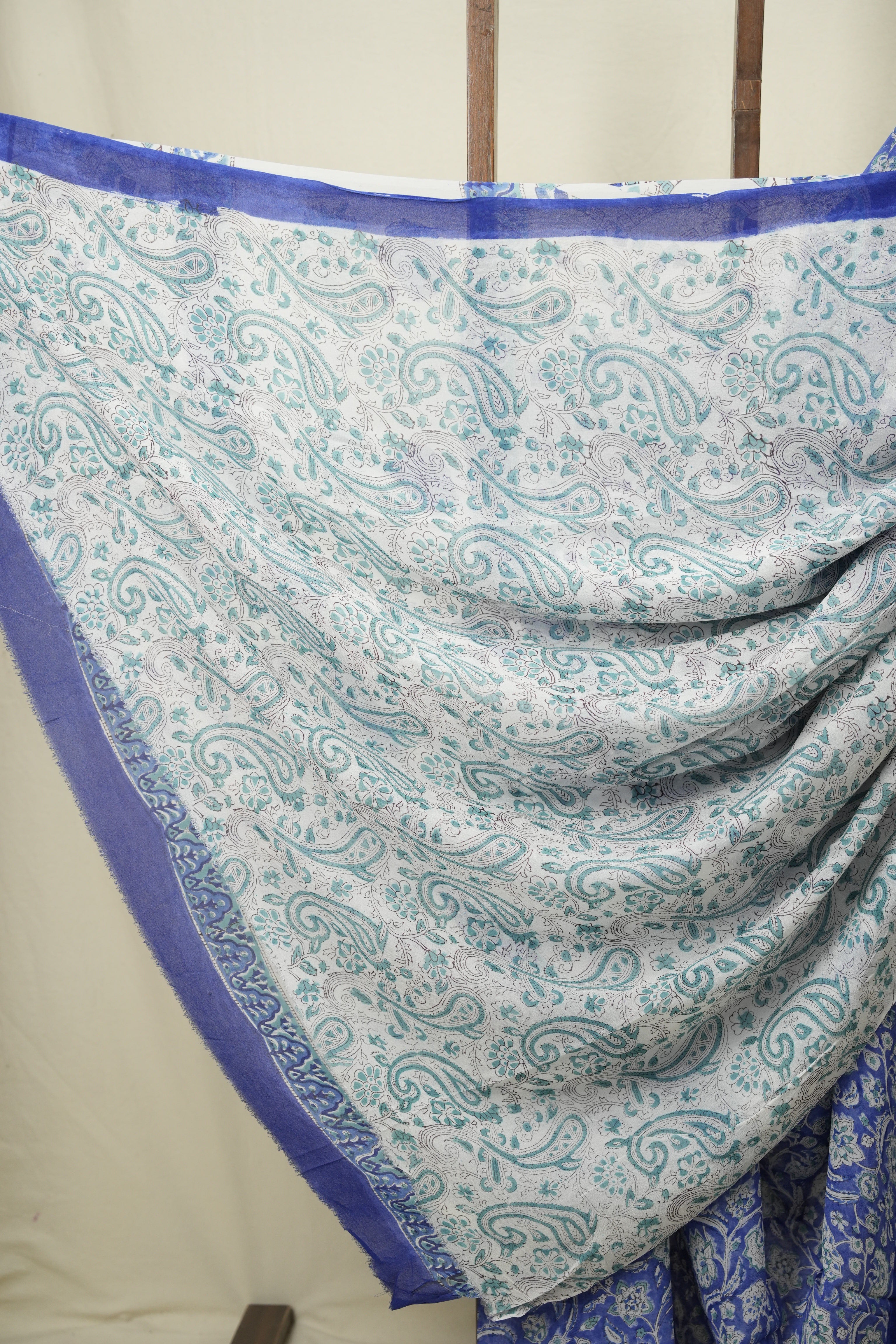 Blue HBP Chiffon Saree - SRBHCS57