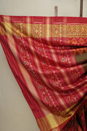 Moss Green Rajkot Patola Silk Saree - SRMGRPSS215