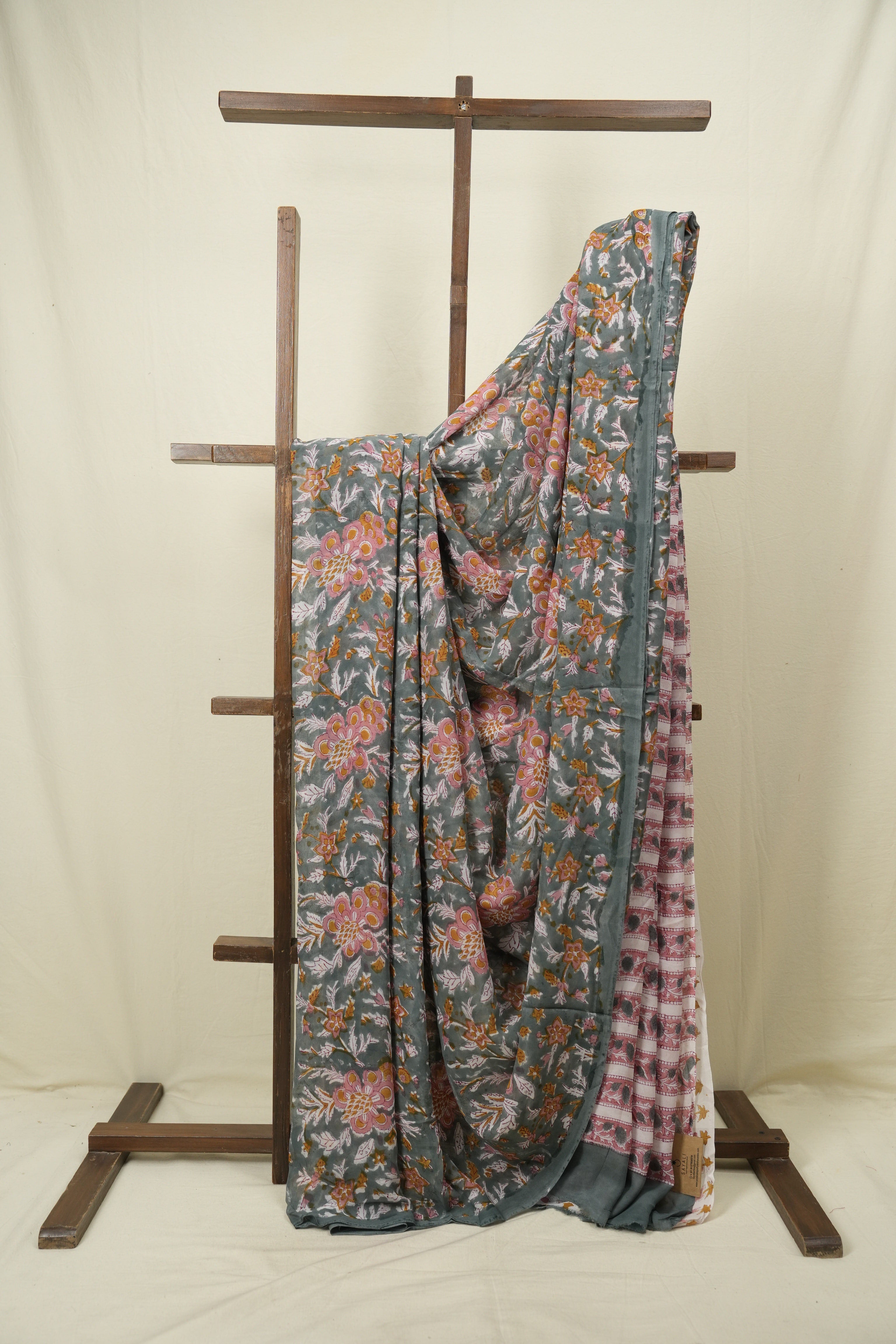 Teal Green HBP Chiffon Saree - SRTGHCS61