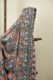 Teal Green HBP Chiffon Saree - SRTGHCS61