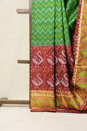 Green Rajkot Patola Silk Saree - SRGRPSS288