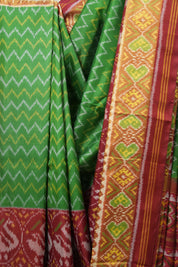 Green Rajkot Patola Silk Saree - SRGRPSS288