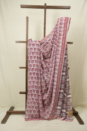 Pink HBP Chiffon Saree - SRPHCS62