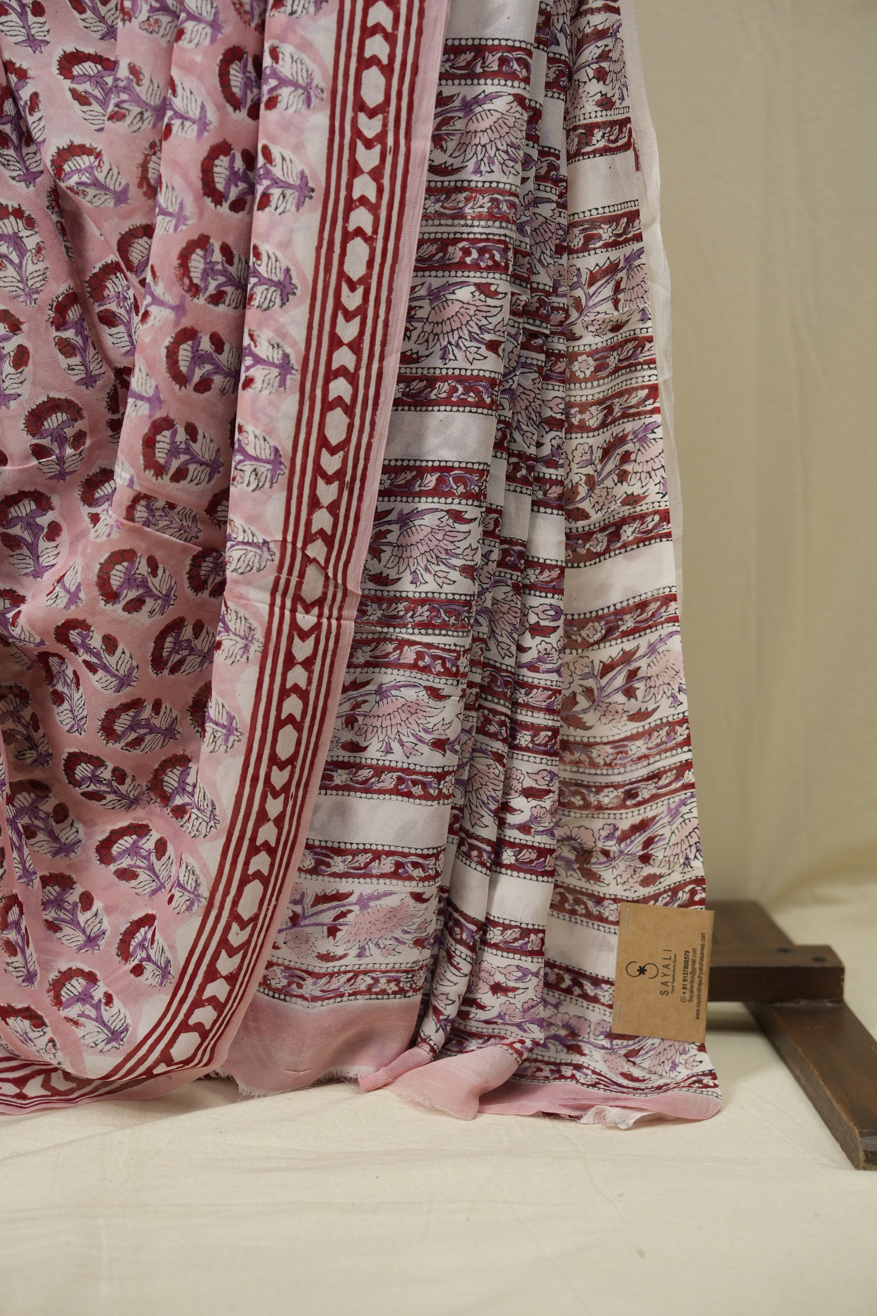 Pink HBP Chiffon Saree - SRPHCS62