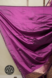 Magenta Banarasi Silk Saree - SRMBSS869