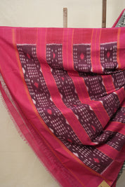 Grey Pochampalli Cotton Ikat Saree - SRGPCIS572
