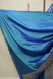 Peacock Blue Banarasi Silk Saree - SRPBBSS866