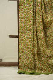 Green HBP Chiffon Saree - SRGHCS51