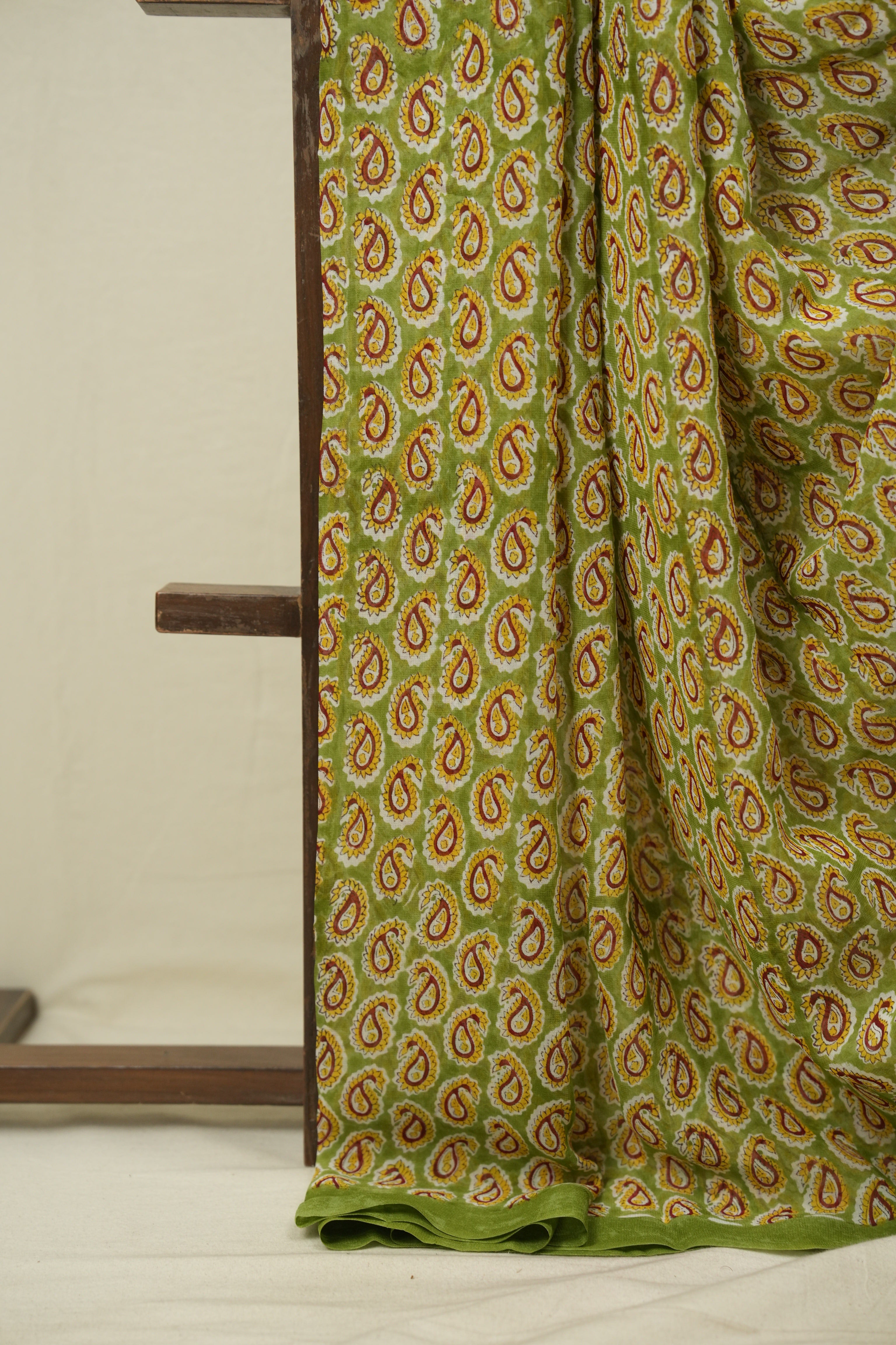 Green HBP Chiffon Saree - SRGHCS51