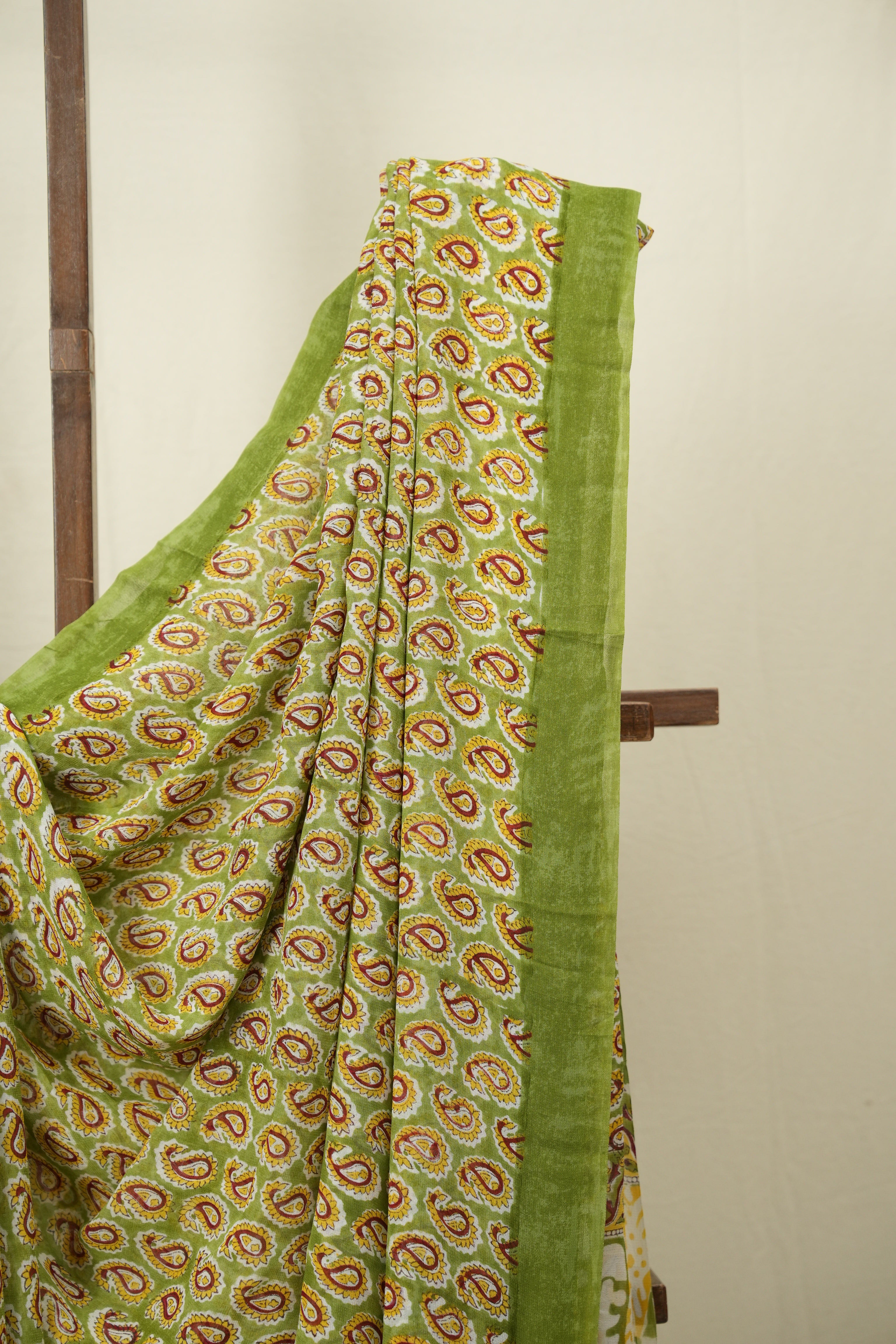 Green HBP Chiffon Saree - SRGHCS51