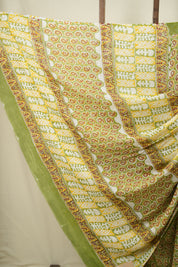 Green HBP Chiffon Saree - SRGHCS51