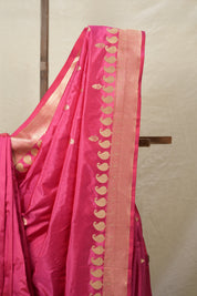 Pink Banarasi Silk Saree - SRPBSS865