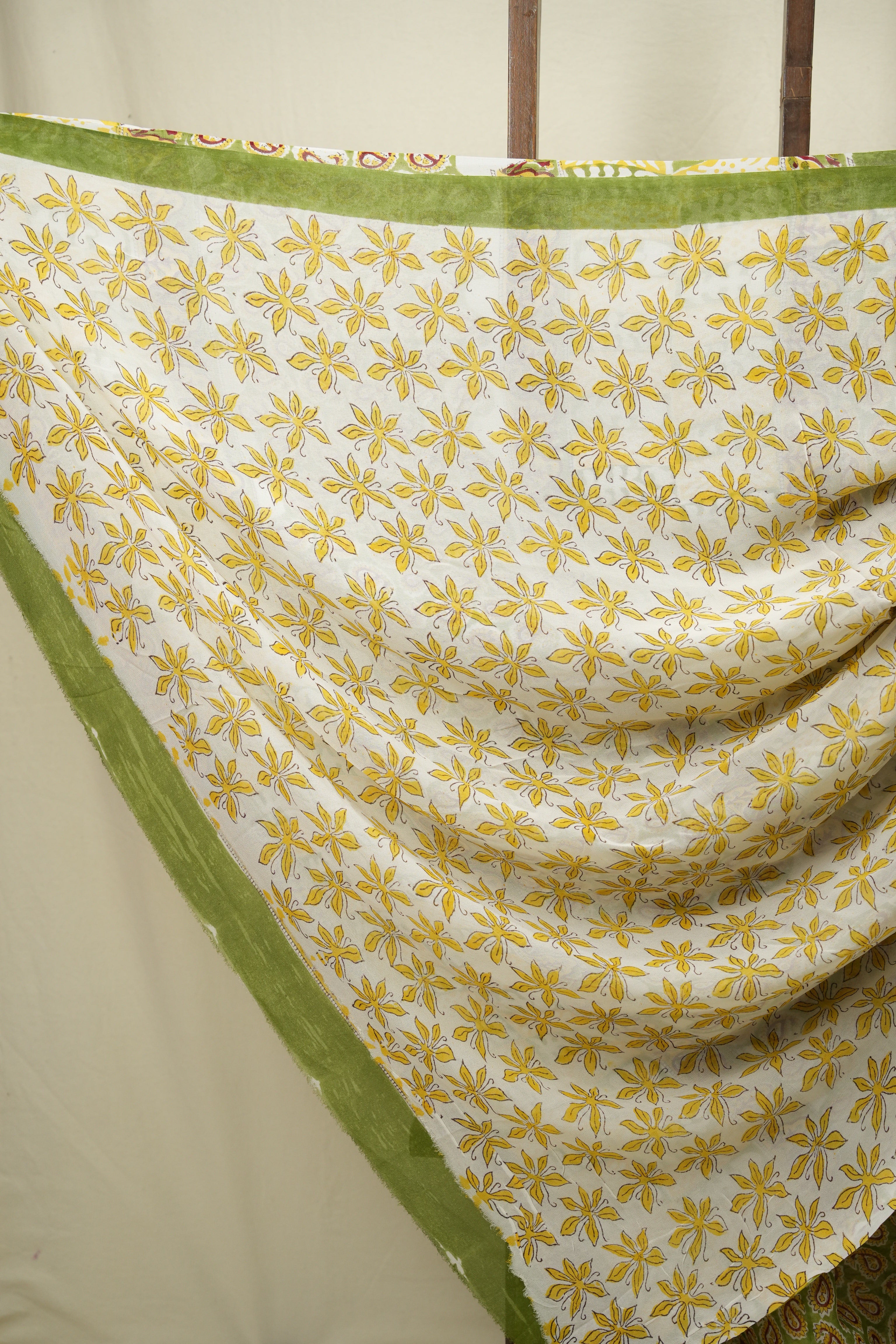 Green HBP Chiffon Saree - SRGHCS51