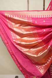 Pink Banarasi Silk Saree - SRPBSS865